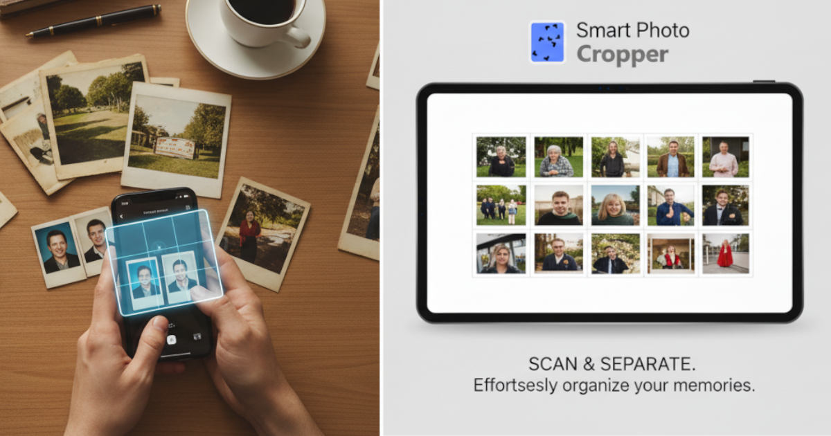 Auto Crop Photos from Scans or Mobile – Batch Crop Printed Photos Fast
